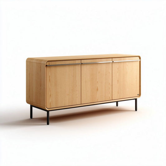 Szafka z drewna bukowego w stylu nowoczesnym 150 x 45 x 75cm